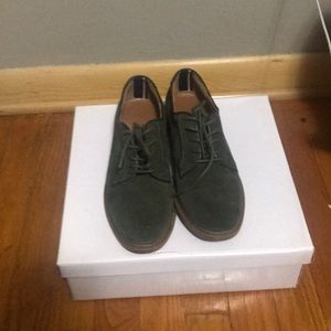Green tommy loafers